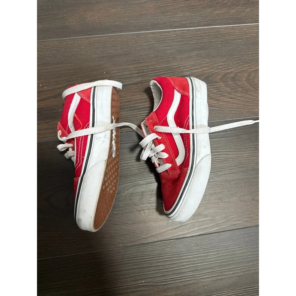 Red Vans Size 1
